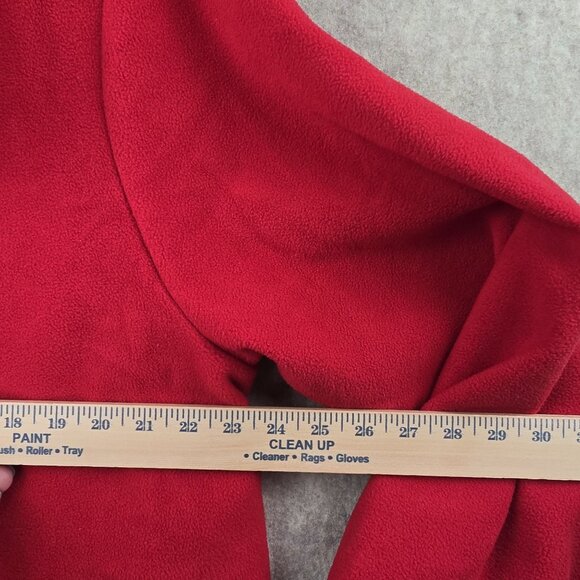 Woman Within Red Fleece Jacket 1X - Picture 8 of 8